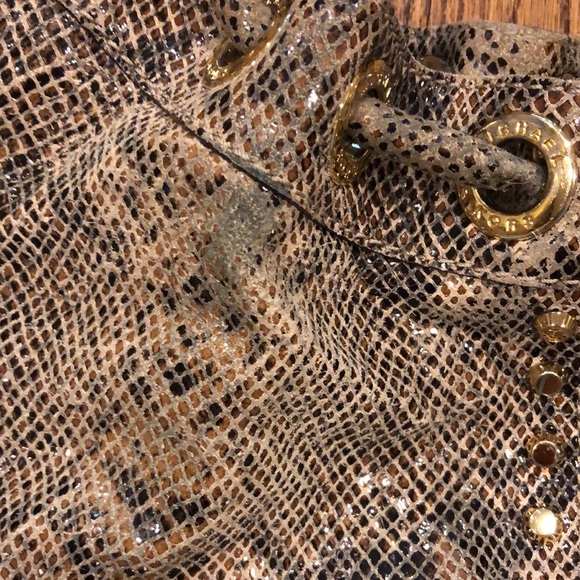 Michael Kors faux snakeskin studded grey bag - Picture 4 of 12